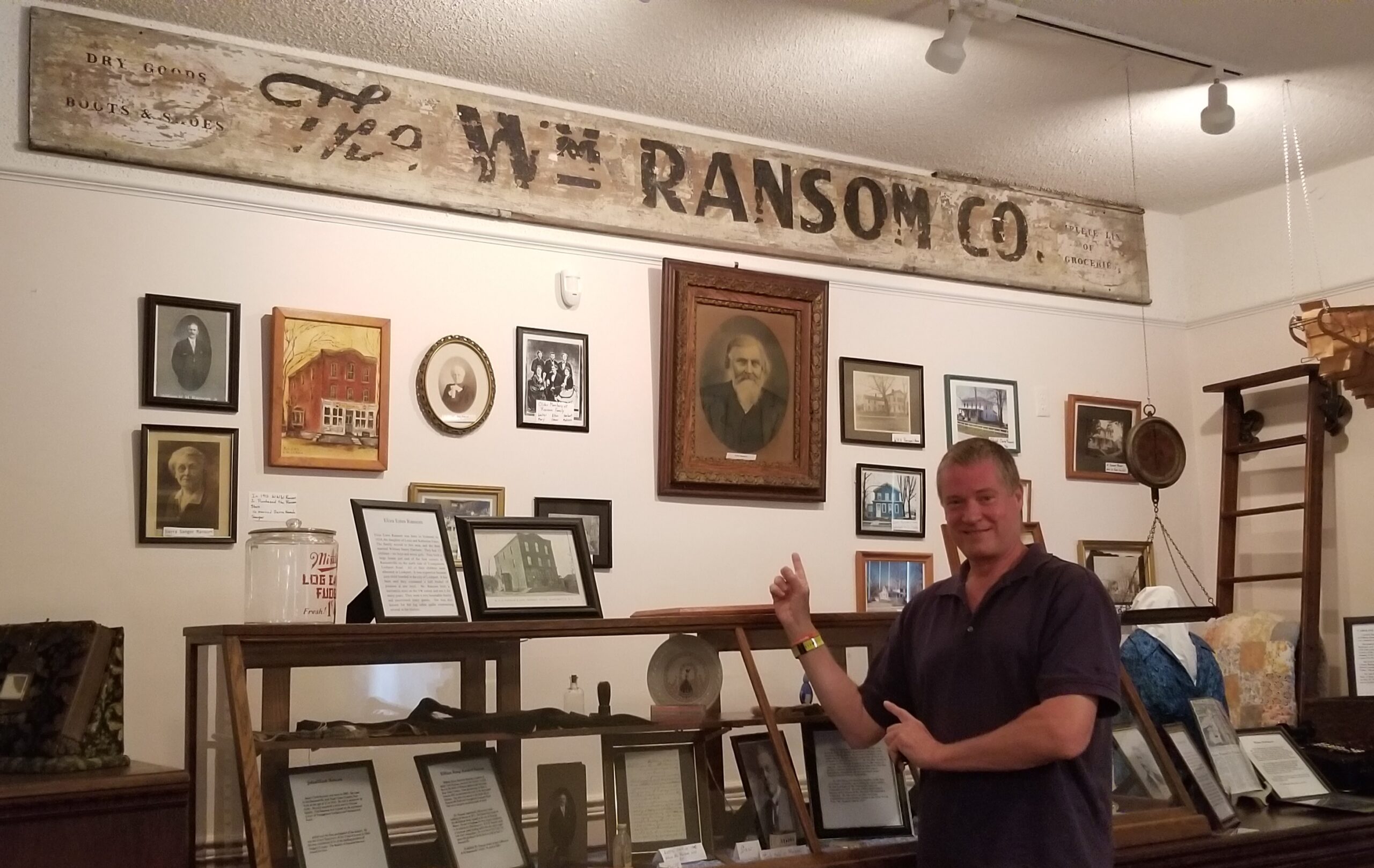 David at Ransomville Historical Society