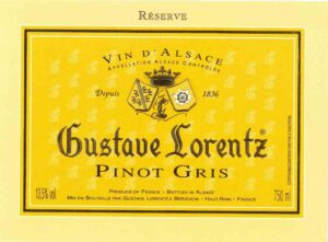 Gustave Lorentz Pinot Gris (importer: Quintessential Wines)