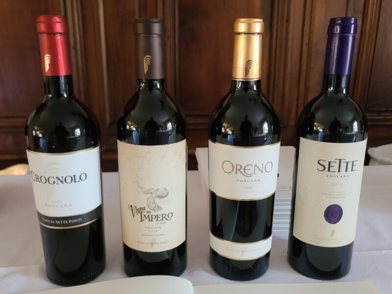 Sette Ponti bottle lineup