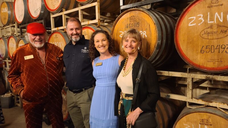 Paul Vincent and Merrill Bonarrigo (far left and right) with Son Paul and Daughter-in-Law Karen Bonarrigo at Messina Hof Winery