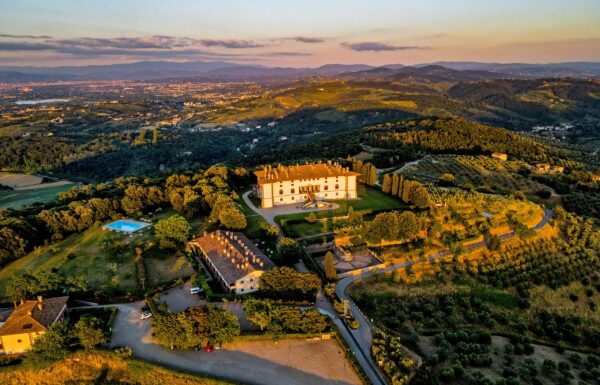 Aerial view of Tenuta di Artimino