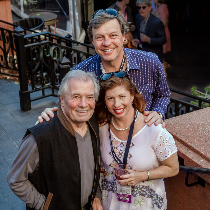 Jacques Pépin with Rollie Wesen and Claudine Pépin