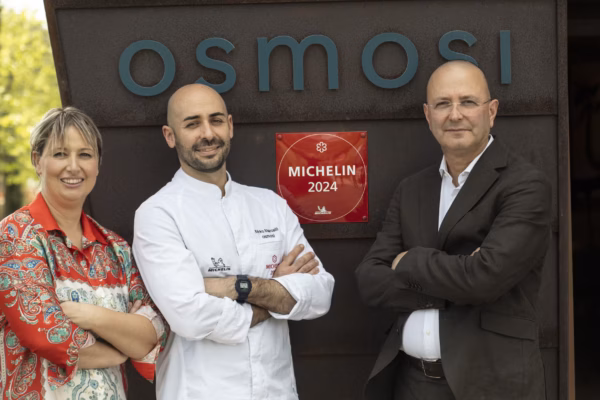 Chef Mirko Marvelli with Elena and Simone Miglorucci  Photo: