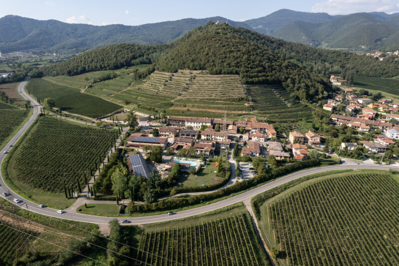 Villa Franciacorta aerial