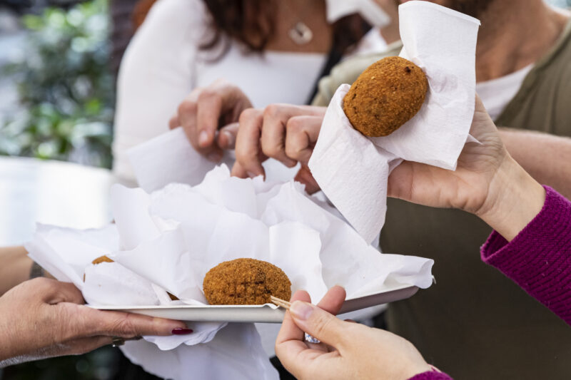 Tasting Suppli- Trastavere Twilight Tour (Photo: Eating Europe)