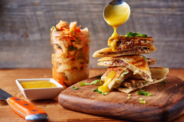 Merriman's Kalua Pork Sweet Onion Quesadilla Photo: Steve Czerniak