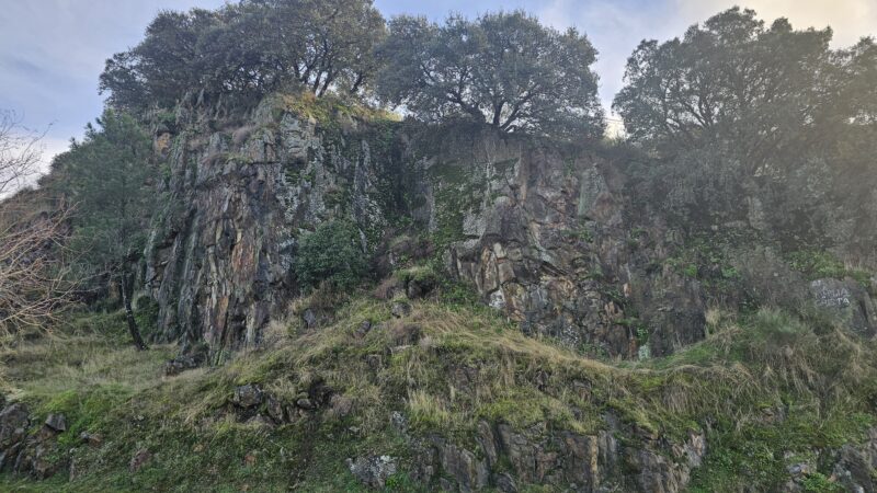 Cliffs of schist in the Douro River Valley