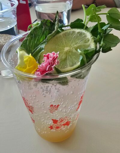 Ginger Basil Spritz