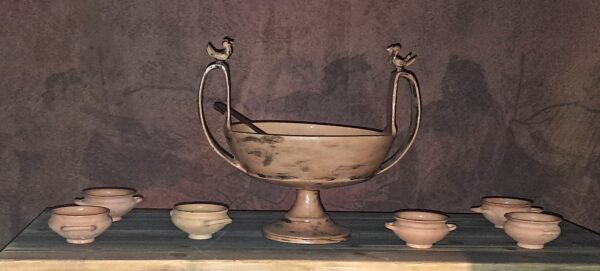 Etruscan artifacts on display at Rocca di Frassinello