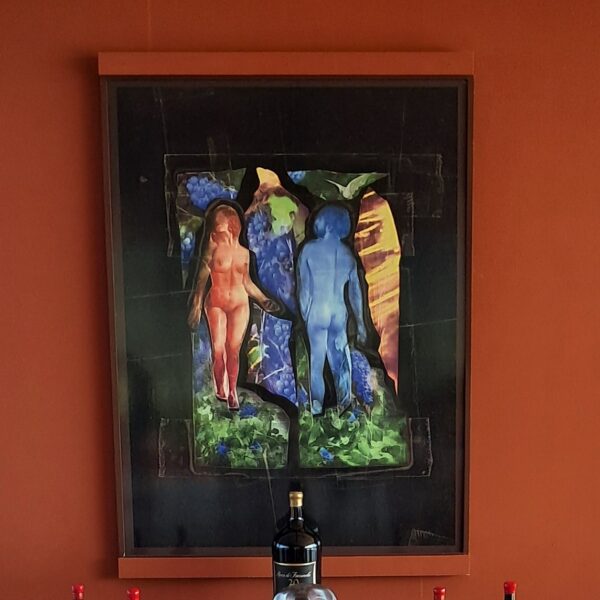 Rapture of the Grape by David LaChapelle. Displayed at Rocca di Frassinello