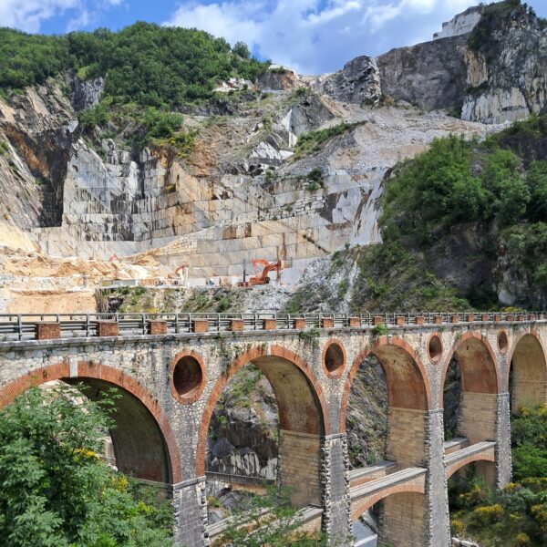 Bridge near Carrara marble quarry