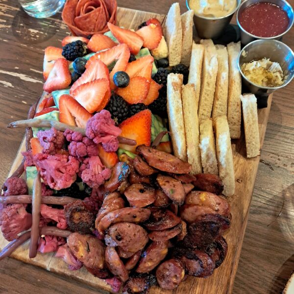 Charcuterie and cheese board at Hill and Vine