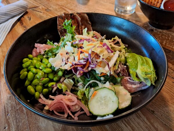 Hill Country Inn salad with herbs from the culinary garden