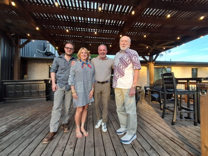 Dietz Fischer with his parents, Deanna and Case Fischer, Mark Wieser