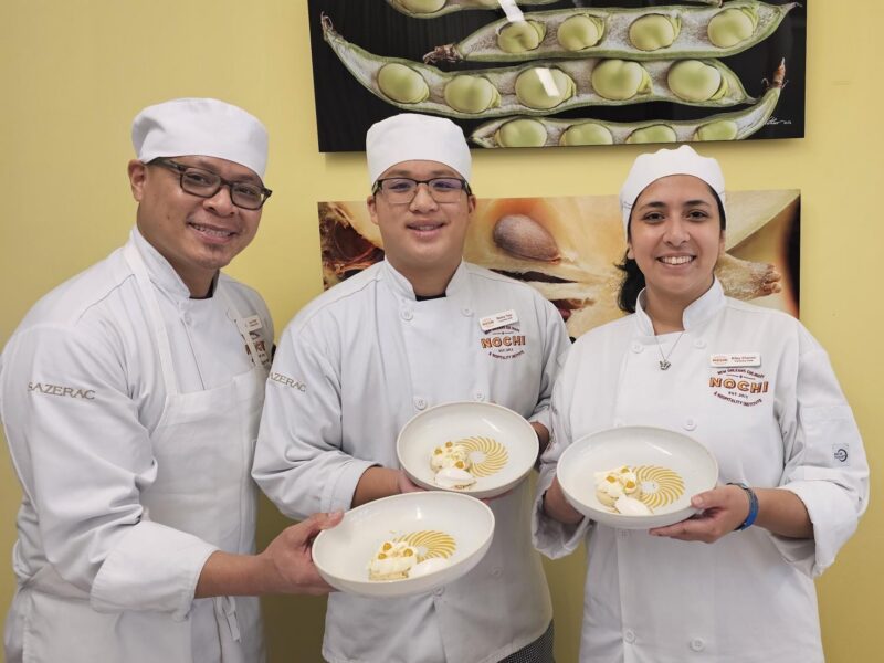 In 2025, Melanie visited NOCHI and met some of the graduating pastry students.