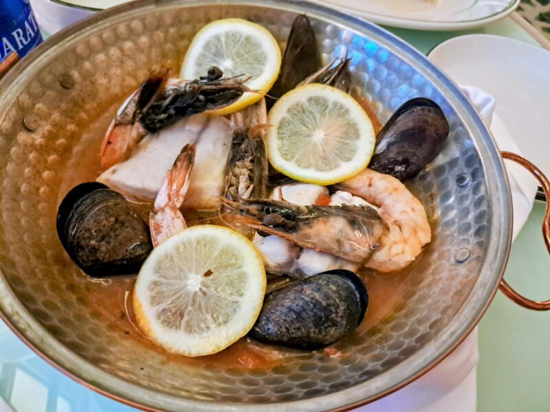 Cataplana is an Iberian seafood stew. It is also the name of the vessel the dish is cooked in. Photo: Melanie Young