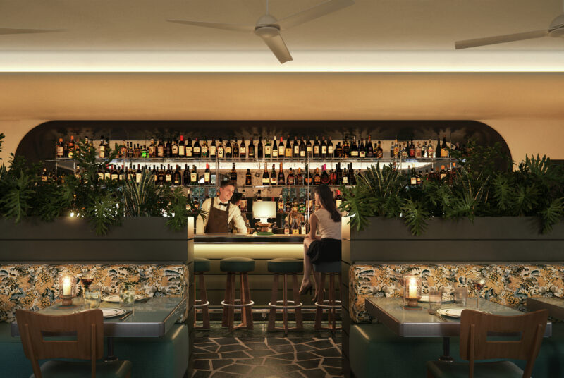 The bar at Mildred's