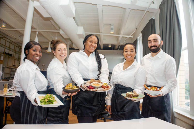 As part of their graduation, NOCHI Students conceived and staff a pop-up restaurant on-site for several weeks.